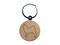 Alaskan Malamute Dog Outline Engraved Wood Round Keychain Tag Charm